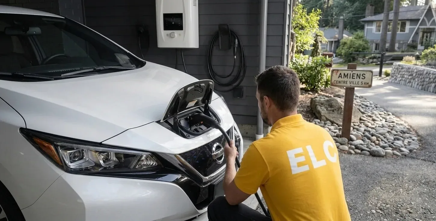 Borne de recharge IRVE à Nanterre